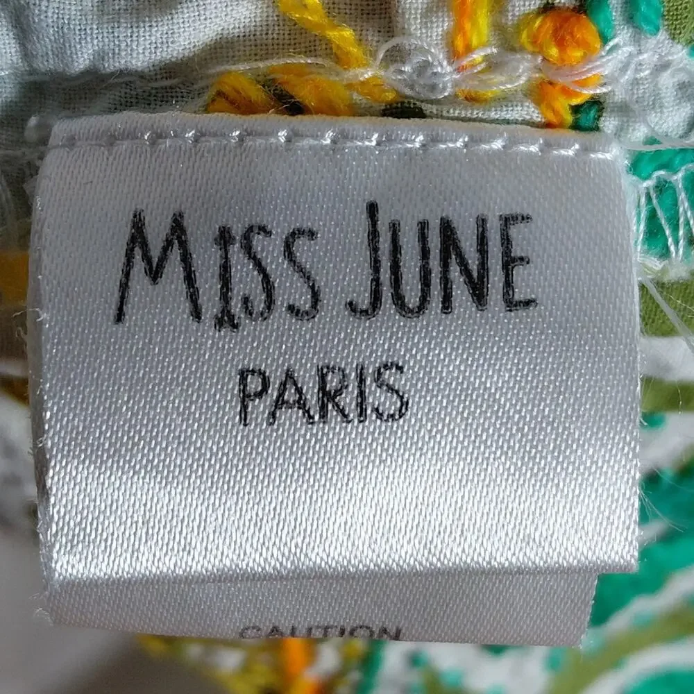 Miss June Paris White Boho Bell Sleeve Tiered Dress See Measurements